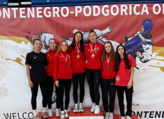 Odlični rezultati Taekwondo kluba na G1/E1 u Podgorici, Lejla Lea Kajfeš i Dora Habijančić zlatne, Lana Gavrilov i Katarina Bačurin brončane a juniorke ekipno najbolje