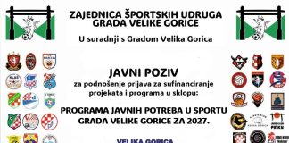 JAVNI POZIV ZA PODNOŠENJE PRIJAVA ZA PROGRAM SUFINANCIRANJA JAVNIH POTREBA U SPORTU GRADA VELIKE GORICE ZA 2027.